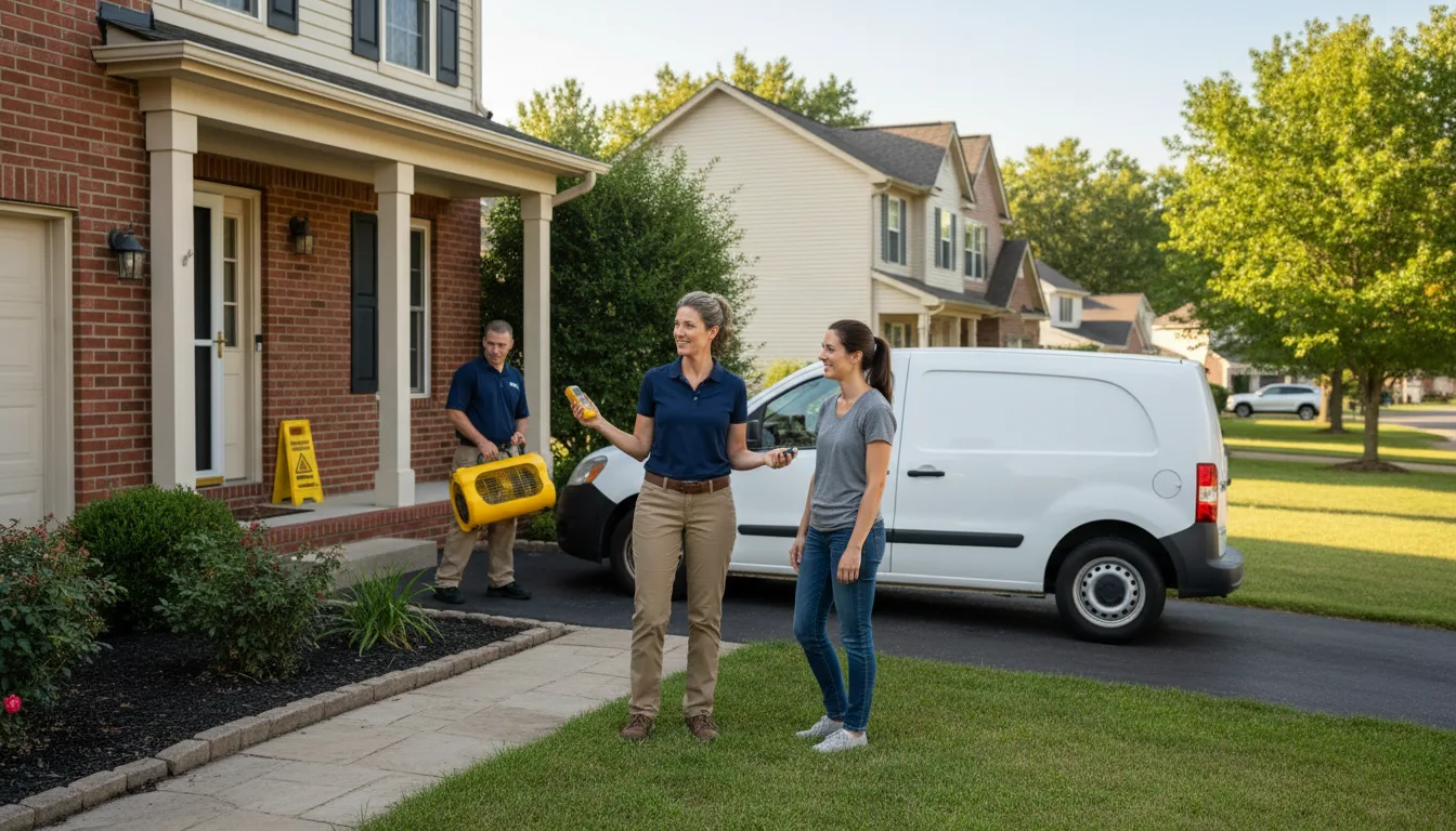 Residential water damage restoration in Grayson, LA